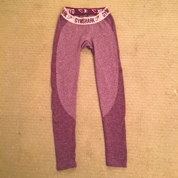 Gymshark Flex Leggings - Marl Berry/Pink - Picture 2 of 5